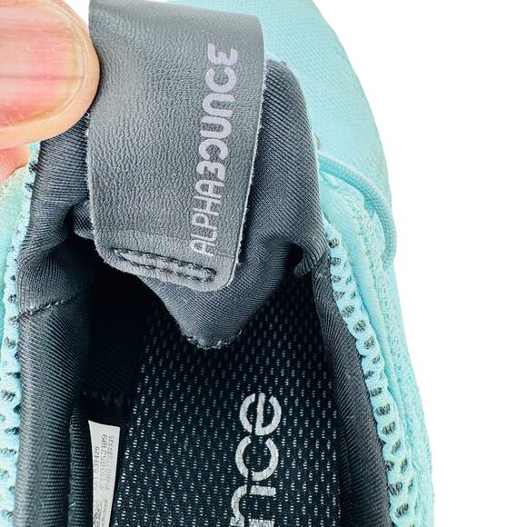 Adidas Alpha 3 Bounce‎ Running Shoes Sneakers B39429 Aqua Blue Womens Size 10 - Picture 7 of 11